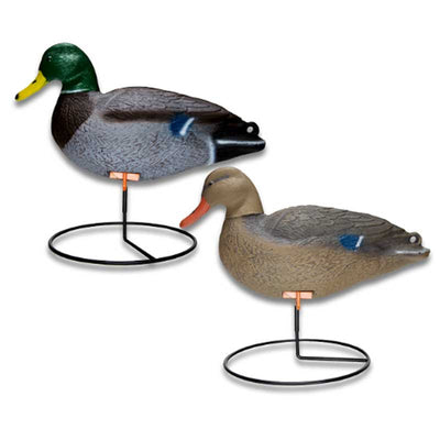 Waterfowler 17” Mixed Mallard Decoys on Moving Stand