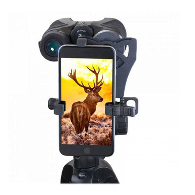 Carson HookUpz Smartphone Adapter for Binoculars in use