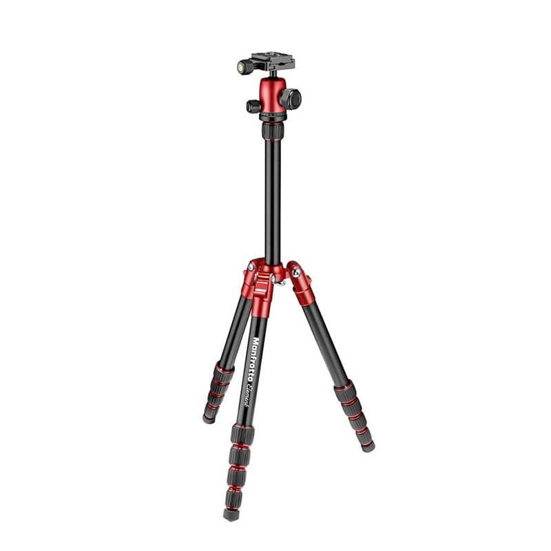 Manfrotto Element Traveller Small Aluminium Tripod with Ball Head - Red