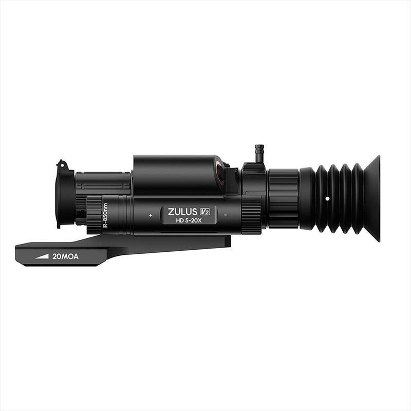 DNT Zulus HD V2 5-20x Digital Day Night Vision Scope (LRF and Ballistics)