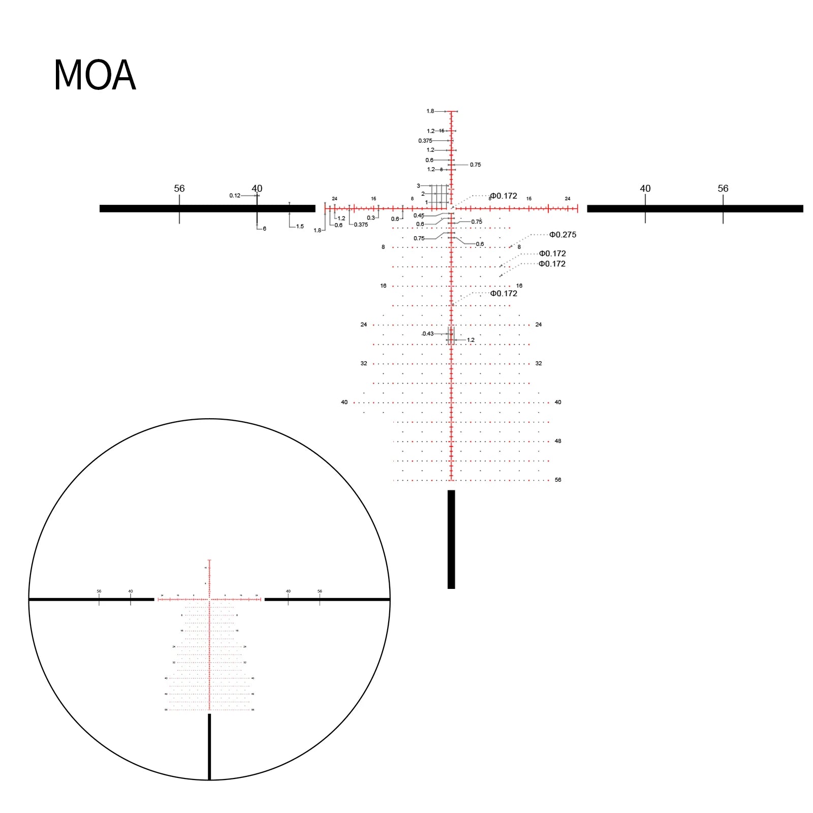 DNT IR TOR MOA Reticle