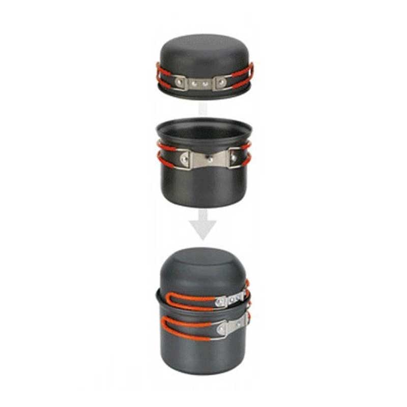 FireMaple FMC Solo Aluminium Cooking Pot - stacking