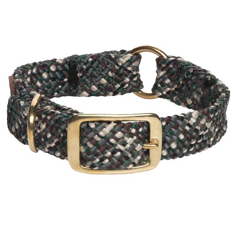Mendota Double Braid Collar with Centre Ring - camo