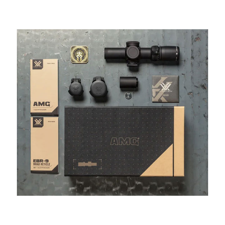 Vortex AMG 1-10x24 FFP Riflescope (EBR-9 MRAD Reticle) in the box