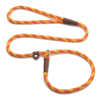 Mendota Dog Slip Leads - Nickel, 4 ft, 3/8 amber