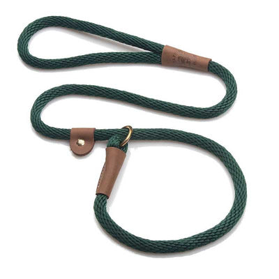 Mendota Dog Slip Leads - Brass, Green, 1/2"