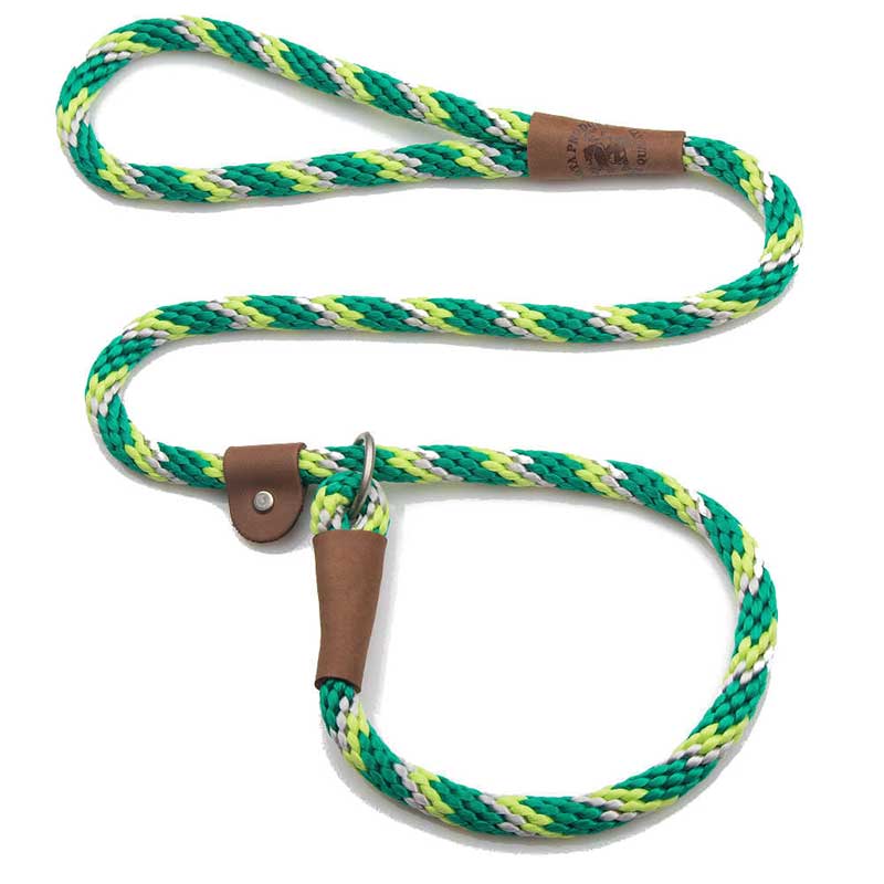 Mendota Dog Slip Leads - Nickel, 4 ft, 1/2, Ivy