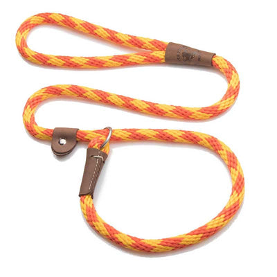 Mendota Dog Slip Leads - Nickel, 4 ft, 1/2, amber