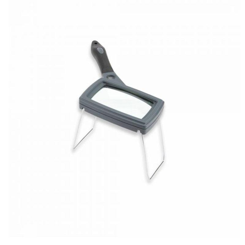 Carson SureGrip 2x Hand Magnifier with 10x Spot Lens and Stand