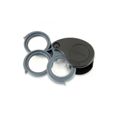 Carson TriView 5x / 10x / 15x Folding Loupe with Built-in Case