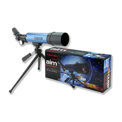 Carson AIM 50mm Refractor Telescope with box
