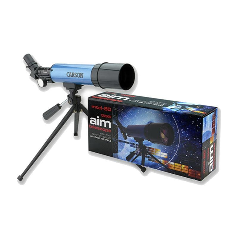 Carson AIM 50mm Refractor Telescope with box