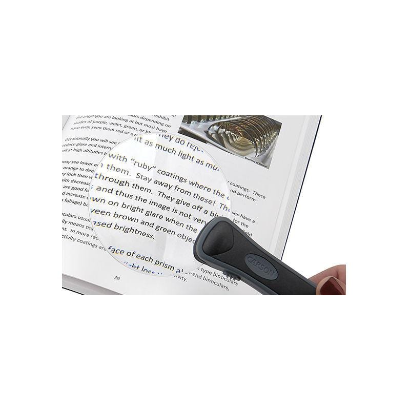 Carson RimFree 2x LED Lighted Magnifier in use