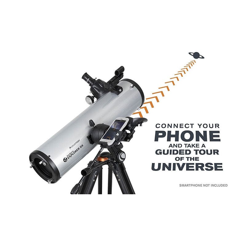 Celestron StarSense Explorer LT 130mm AZ Newtonian Reflector Telescope with phone adapter