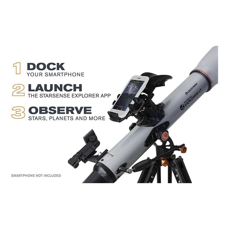Celestron StarSense Explorer LT 80mm AZ Refractor Telescope with info