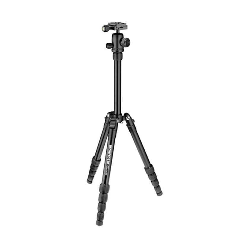 Manfrotto Element Traveller Small Aluminium Tripod with Ball Head (Black, Red, Blue, Grey)-Tripods, bipods and adapters-ScopeUout NZ