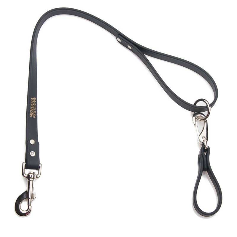Mendota 2ft Lead and Belt Loop - black