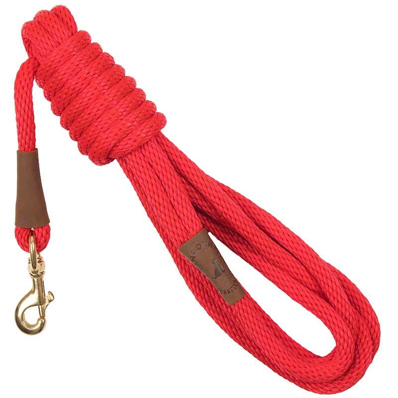Mendota Dog Long Snap Lead - Red