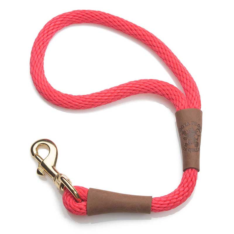 Mendota Dog Short Traffic Snap Lead - Red