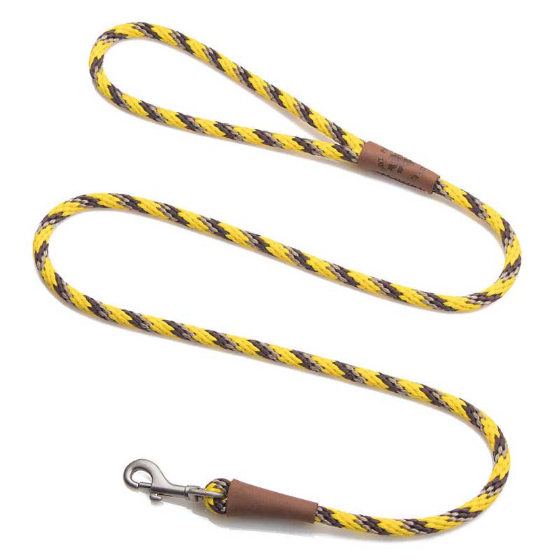 Mendota Dog Snap Lead - Nickel, 3/8, harvest
