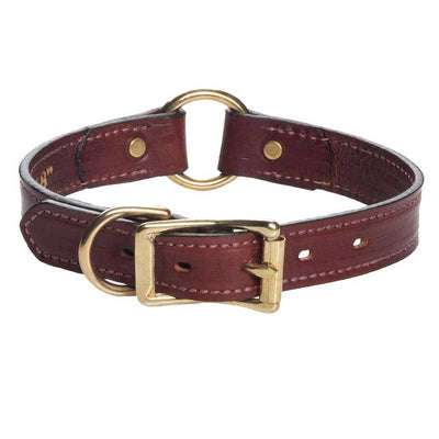 Mendota Leather Hunting Dog Collar - Wide