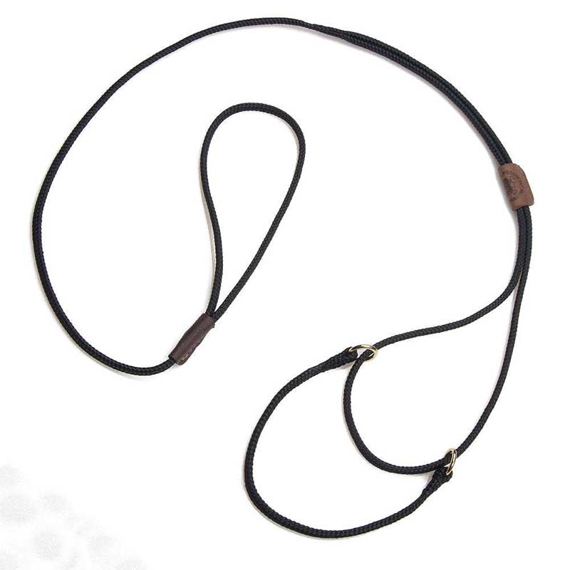 Mendota Martingale Dog Show Lead - Black