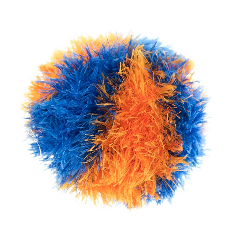 Mendota OoMaLoo Squeaky Dog Ball Toy, medium, orange
