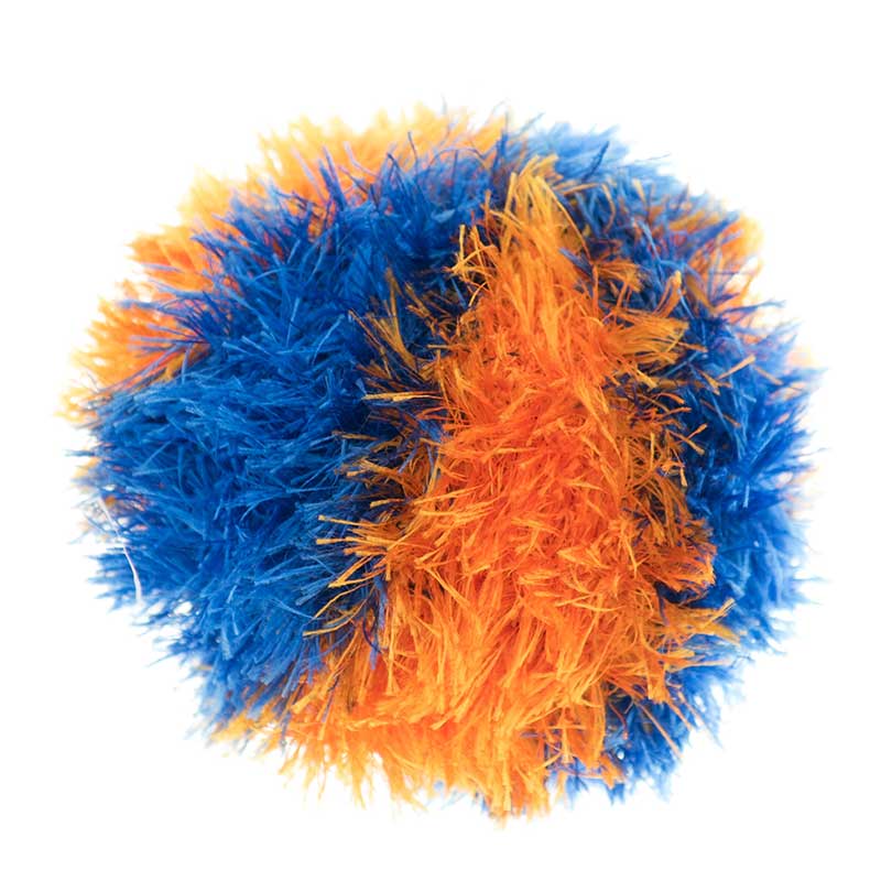 Mendota OoMaLoo Squeaky Dog Ball Toy - large orange