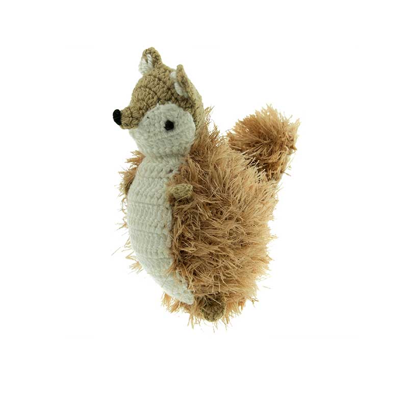 Mendota OoMaLoo Squeaky Squirrel Dog Toy - small