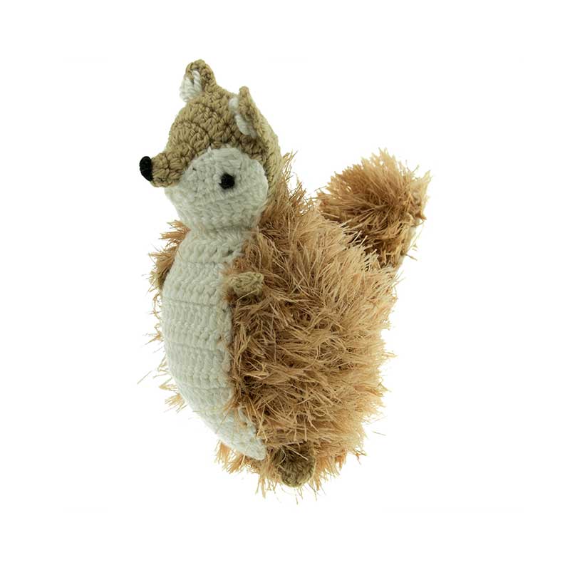 Mendota OoMaLoo Squeaky Squirrel Dog Toy - Medium