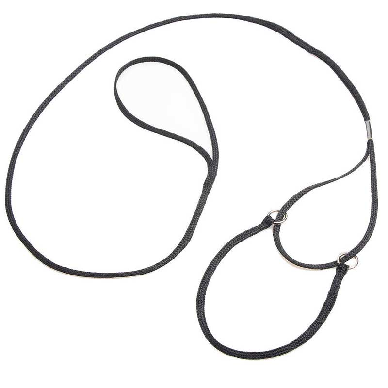 Mendota Petite Martingale Dog Lead - Black