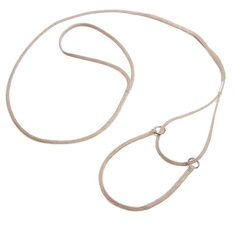 Mendota Petite Martingale Dog Lead - Tan