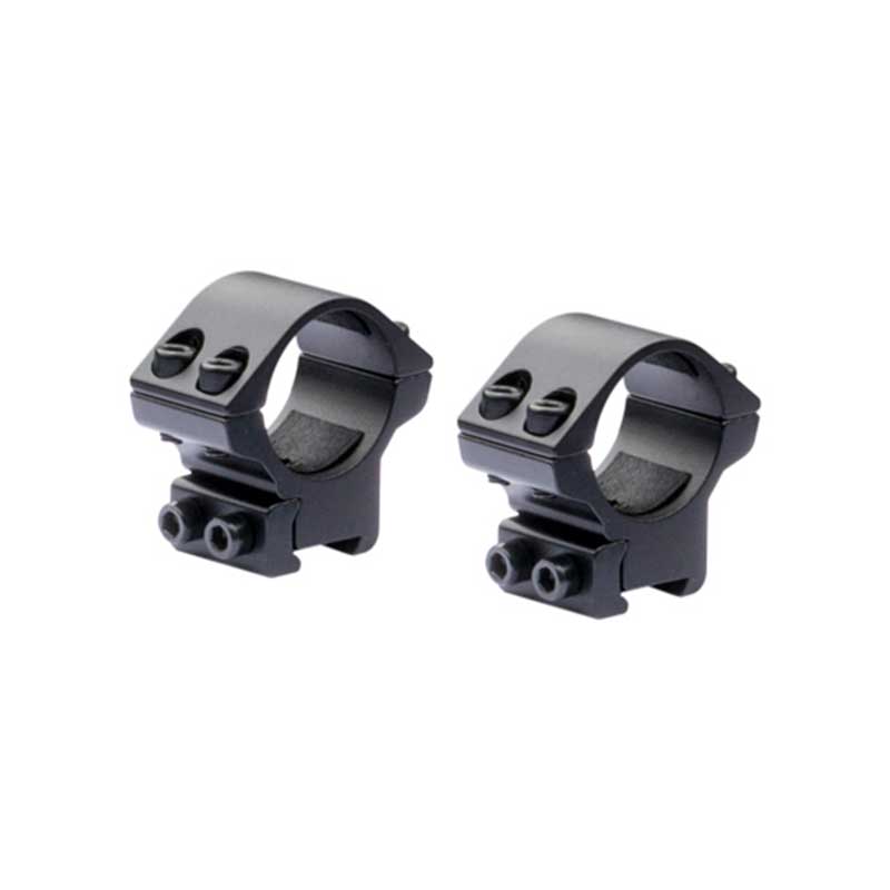 Nikko Stirling Mountmaster Match 1” 3/8 Dovetail Riflescope Rings - low