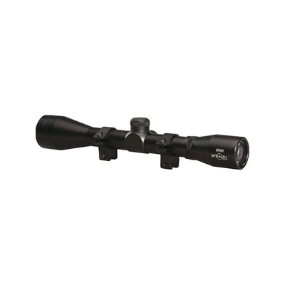 Stealth 4x40 Riflescope (3/8 or Weaver Rings, Duplex Reticle)