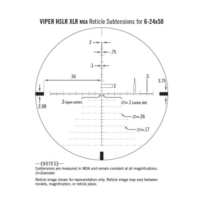 Vortex Viper HS LR 6-24x50 XLR FFP Riflescope (XLR MOA Reticle)